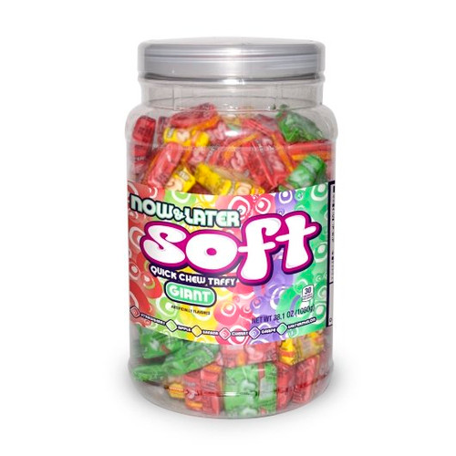 Now & Later Giant Soft Chews, 38.1 Ounces, 6 Per Case